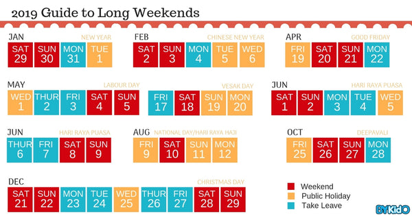 Singapore Public Holidays 2019 How To Enjoy Your Long Weekends Bykido
