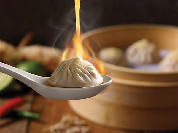 Steamed Tom Yum Xiao Long Bao at Din Tai Fung