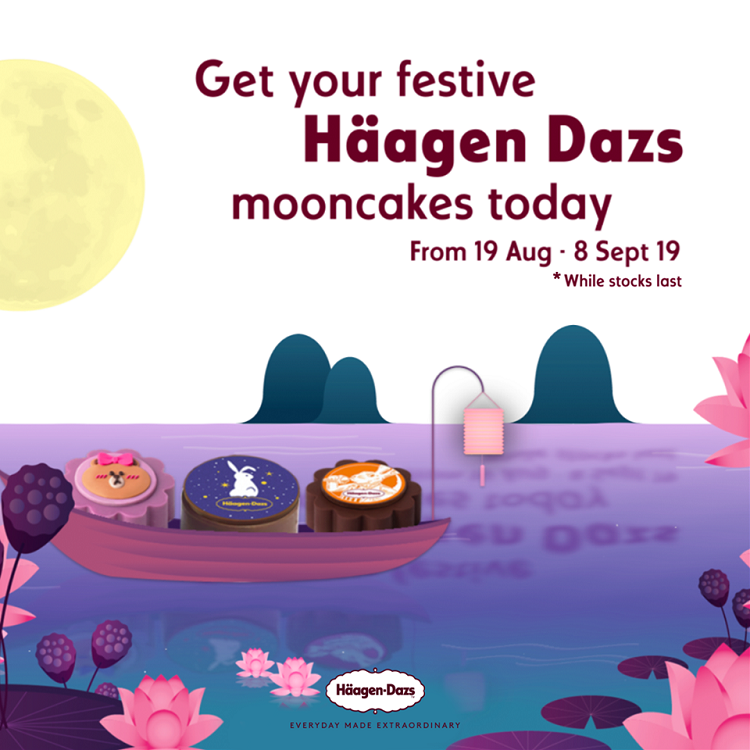Character mooncakes: Multiple themes – Häagen-Dazs