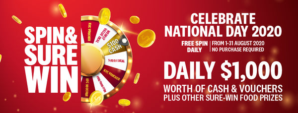 National Day Singapore 2020 - KFC Singapore: Spin & Sure Win