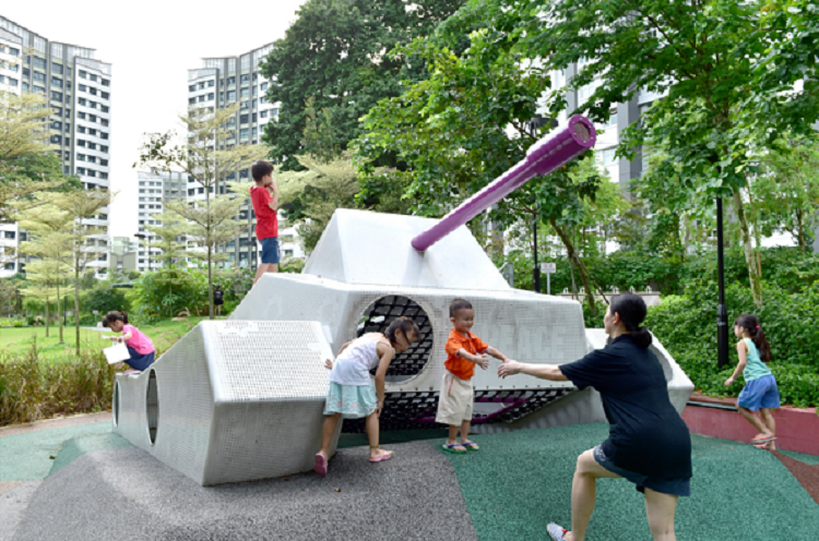 Free Outdoor Playgrounds in the West of Singapore - Keat Hong Quad