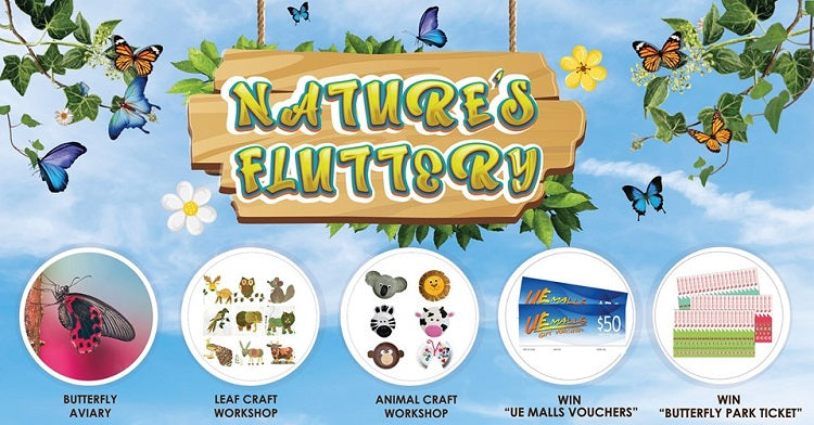 Marvel at Colorful Butterflies at Nature’s Fluttery at UE Square!