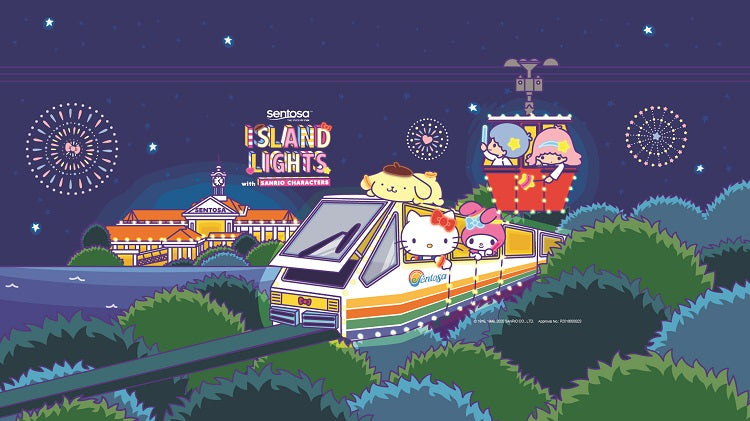 Sentosa Island Lights with Sanrio characters