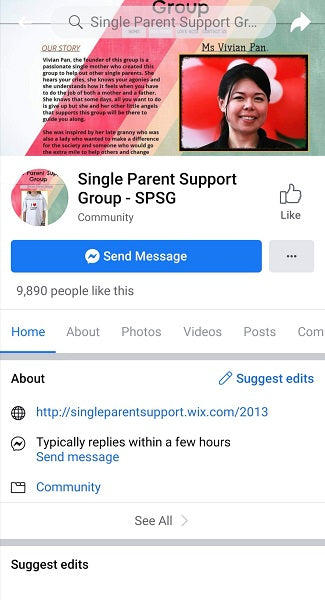 Single Parent Support Group - SPSG