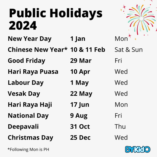 Singapore Holidays 2024 School Holidays, Public Holidays & Long Week