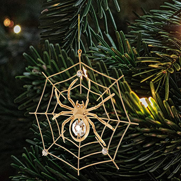Ukraine: Spider Web Decorations on Christmas Tree