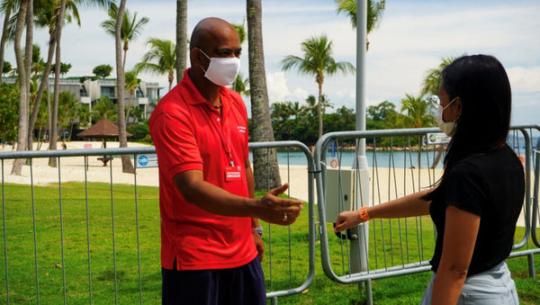 Step-by-Step Guide To Reserving Entry to Sentosa Beach - Verify Wristband