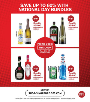 DFS Singapore: Save Up To 60% On Wines, Spirits And Beers. PLUS $10 Off Your First Order - BYKidO
