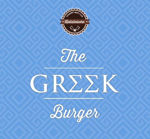 The Halal Greek Burger - Stacked