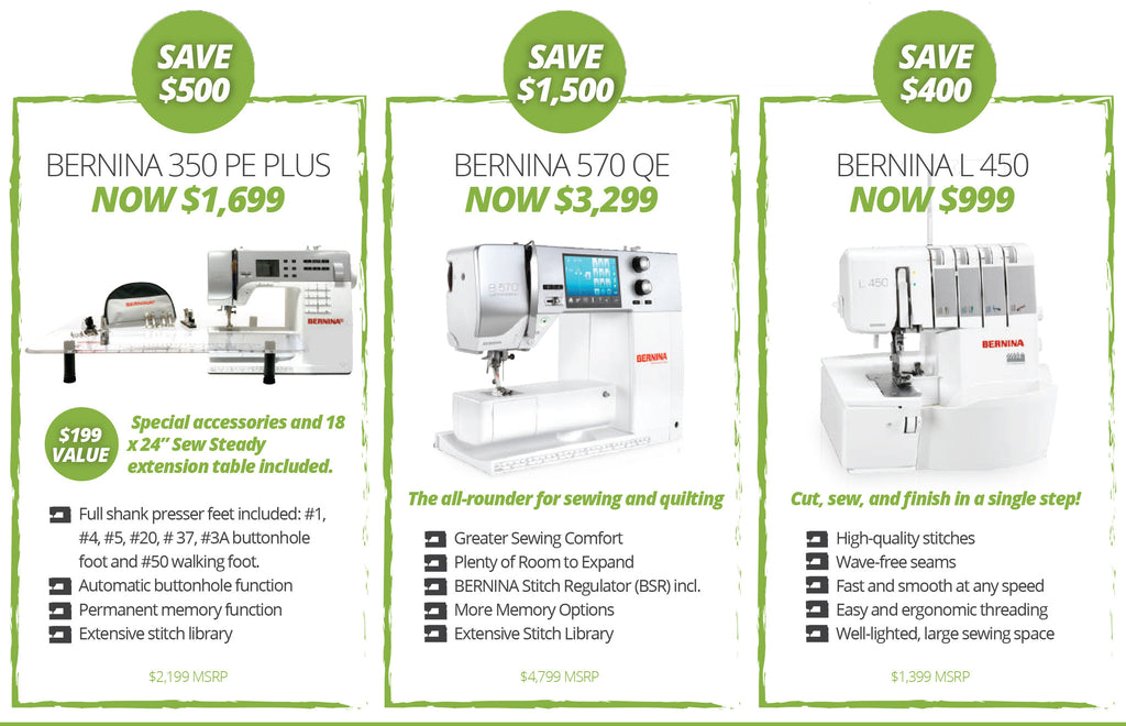 Bernina spring sale