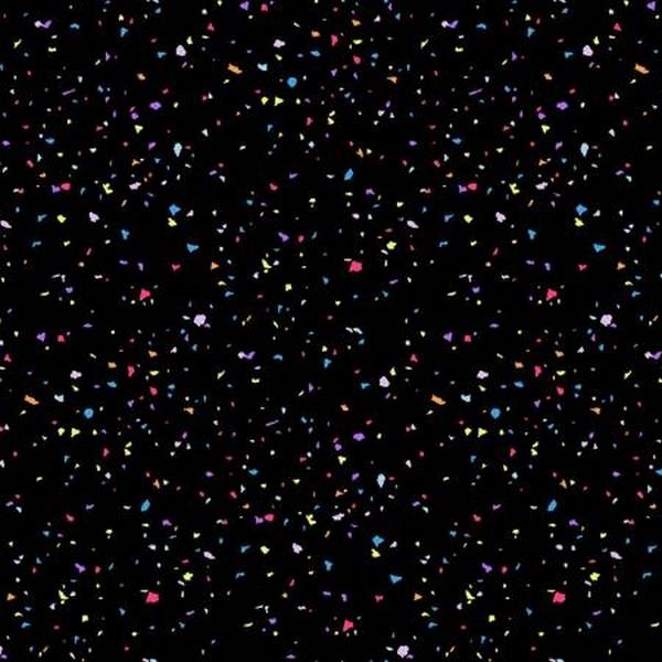 Confetti Multi Black by RJR fabrics available in Canada at The Quilt Store