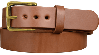 The Eastwood: Men's Caramel Tan Non Stitched Leather Belt Max Thick 1. –  Bullhide Belts