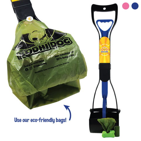 Dog Supplies Pooper Scooper Waste Scoop Clean Poop Long Jumbo Handle Pick  Up Bag | eBay