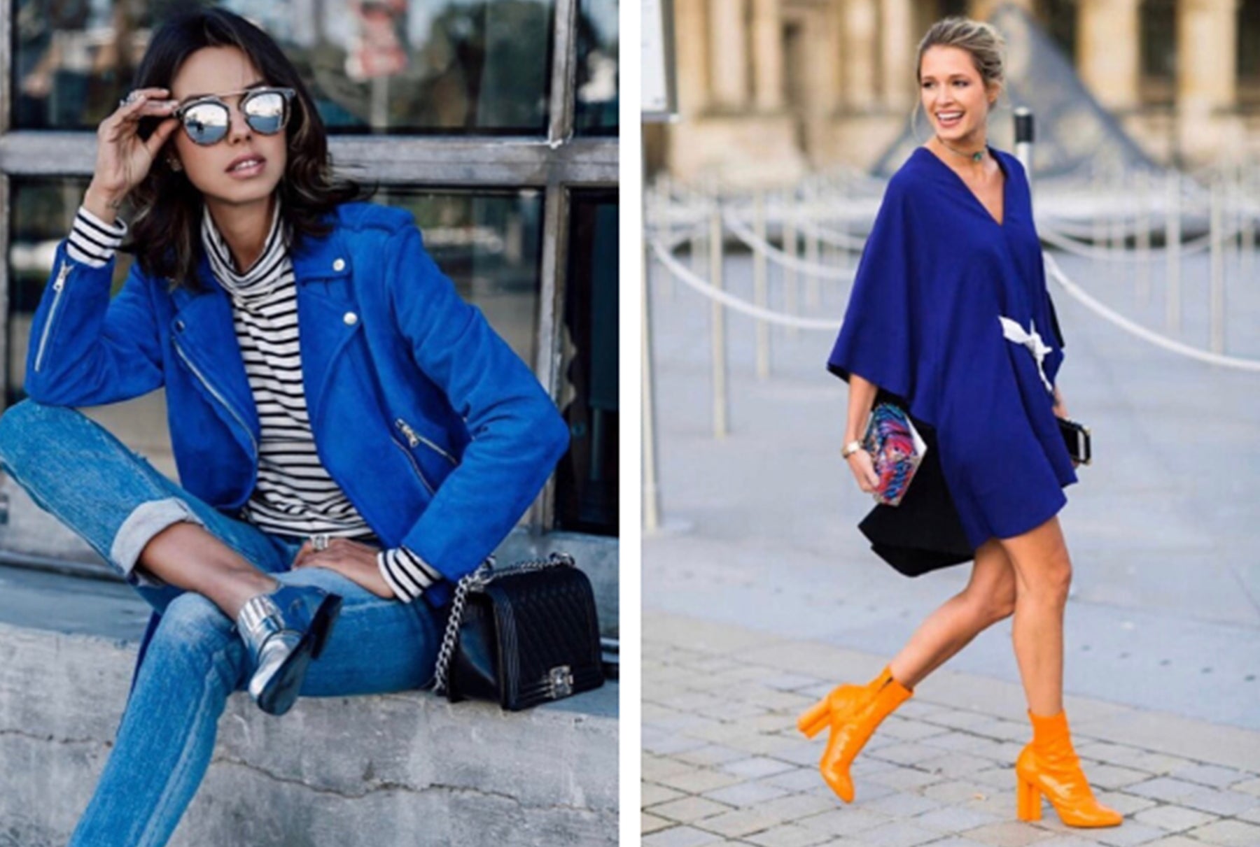 Mix and Match: Experiment with Admiral Blue in Color-Blocked Outfits