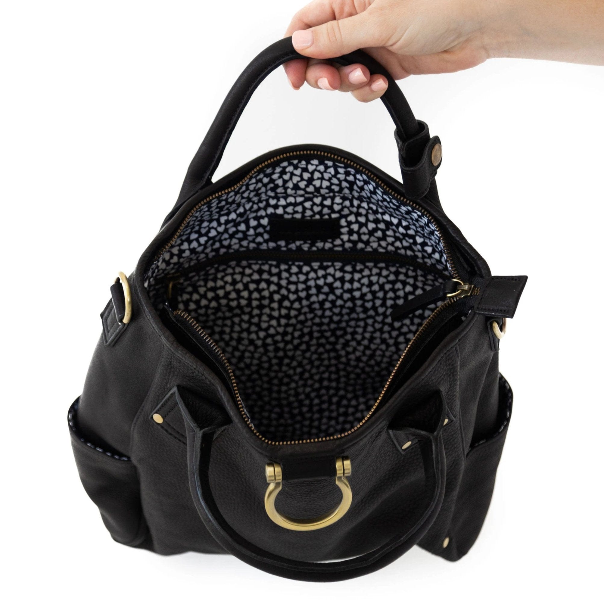 Chloe Leather Convertible Backpack and Crossbody Bag – Sapahn
