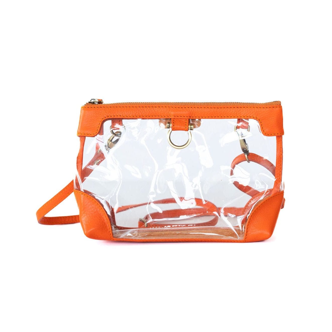 Jessica Clear Crossbody - Orange