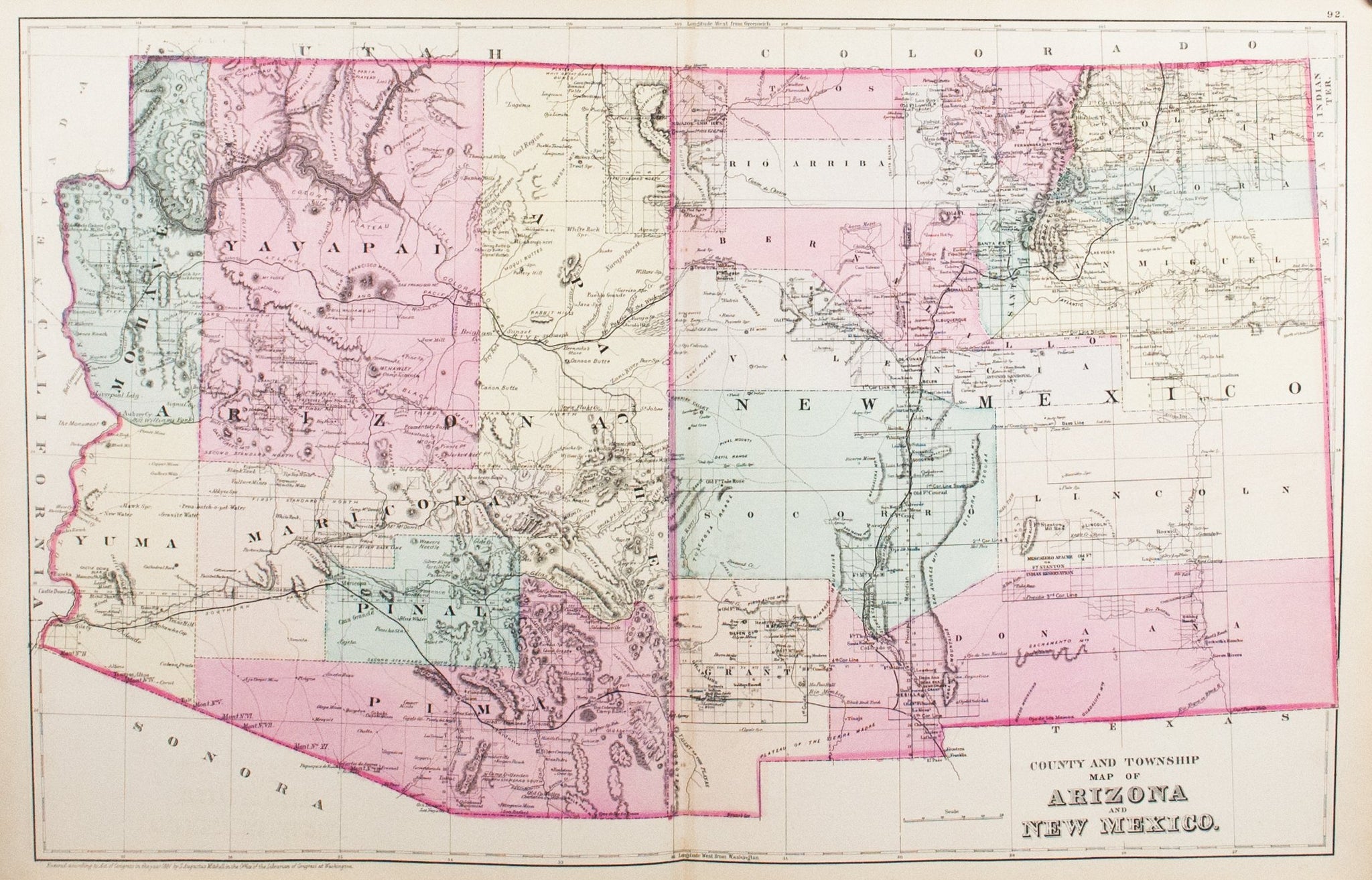 new mexico township and range map