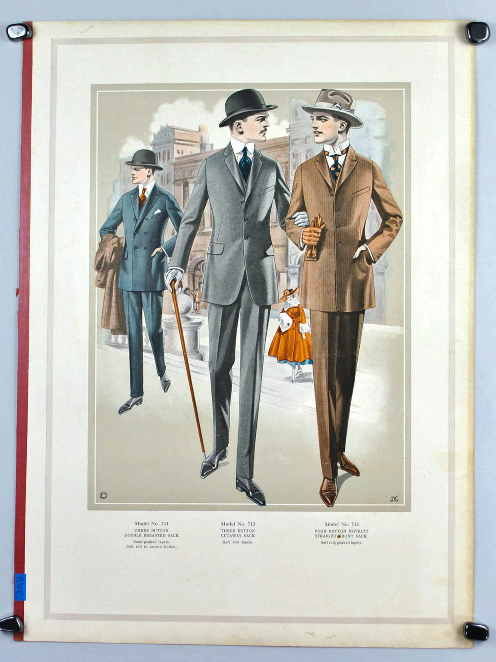 WWI Era Edward Rose Men's Taylor Fashion Plate Print Suit Collection A ...