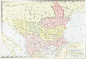 1887 Turkey in Europe Greece - Cram
