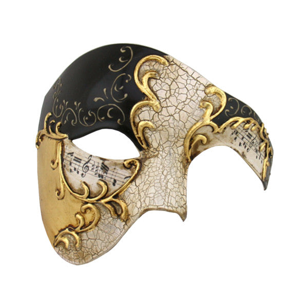 Gold Series Phantom Of The Opera Half Face Masquerade Mask 