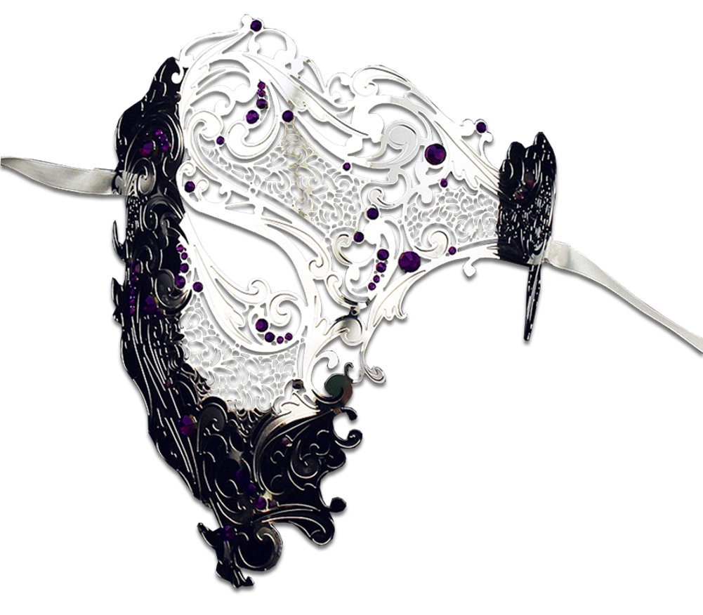 silver phantom of the opera mask