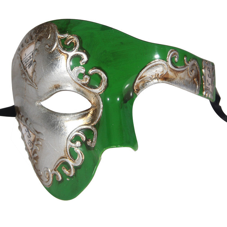 black phantom of the opera mask