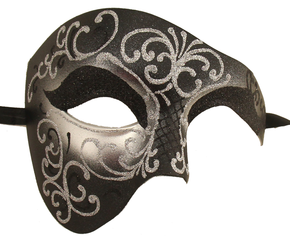 VINTAGE Series Phantom Of The Opera Half Face Masquerade Mask