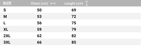 Sizing Chart