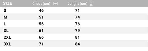 Sizing Chart