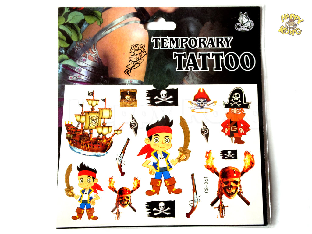 Pirate Temporary Tattoo