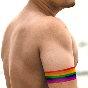 gay flag tattoo