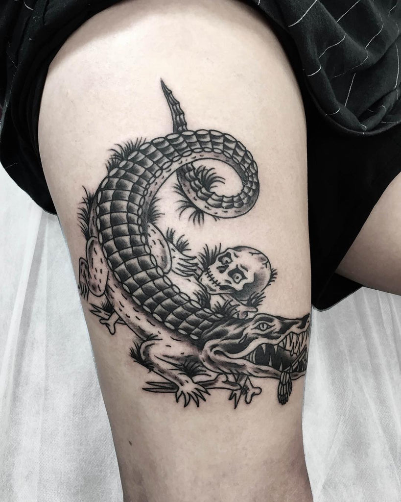 30 Crocodile Tattoo Design Ideas for Men  Women  EntertainmentMesh