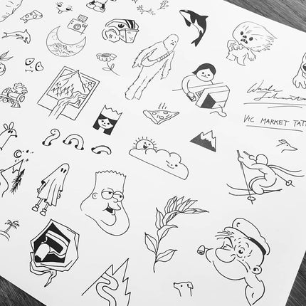 Pin on Jason Joseff Tattoo Flash Sheets