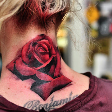 rose neck tattoo II by jerrrroen on DeviantArt