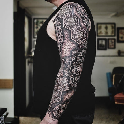 Details more than 74 geometric sleeve tattoo best  thtantai2