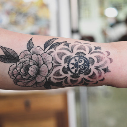 Cover up Black and grey  Black tattoos Borneo tattoo Tattoos