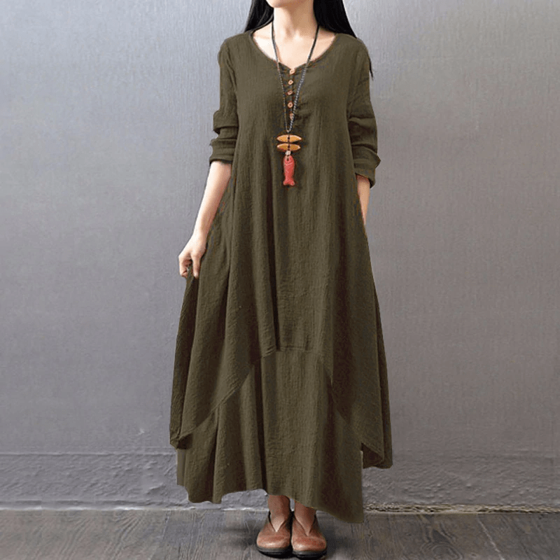 Tebuti Autumn Loose Long Dress