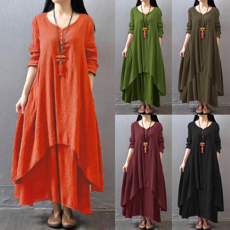 Tebuti Autumn Loose Long Dress