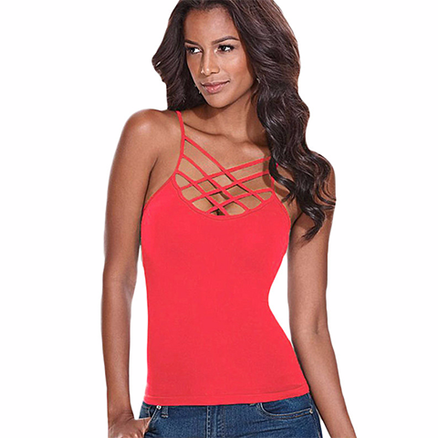 girls red tank top