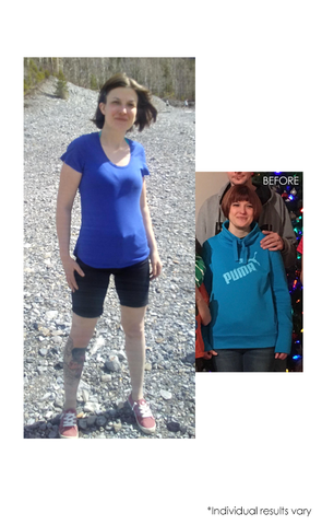 Before & After Image of Erin on Herbal Magic Weight Loss Program