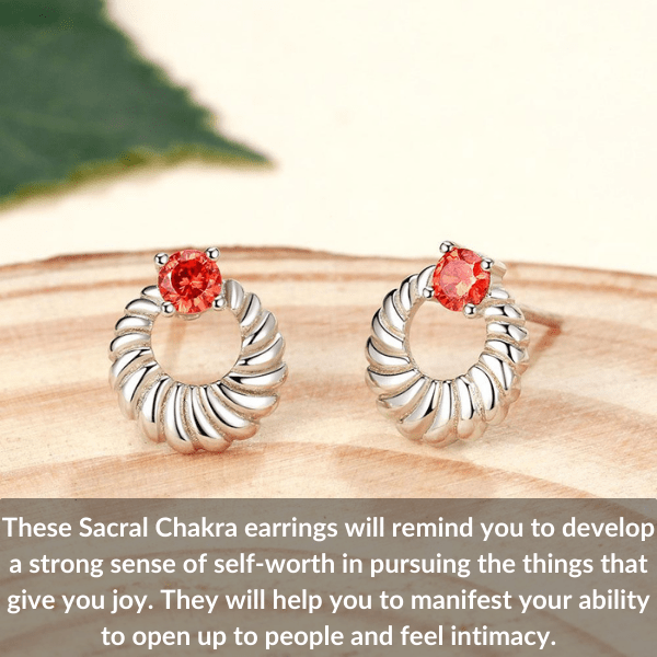 sacral chakra earrings