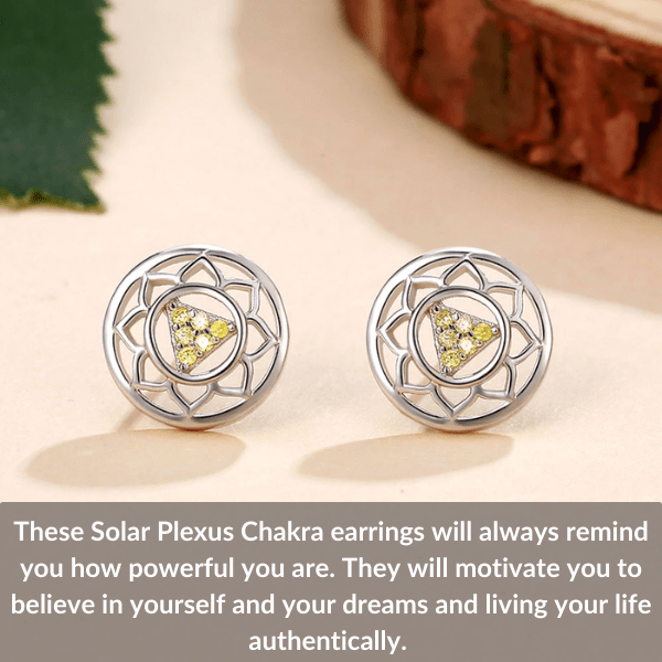 solar plexus chakra earrings