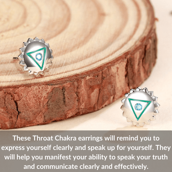 throat chakra earrings