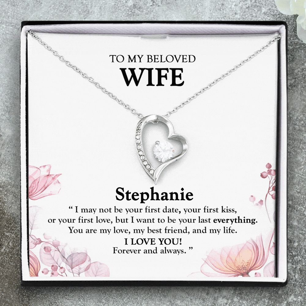 Gift For Wife Be Your Everything Heart Necklace Anniversary Wonderspark