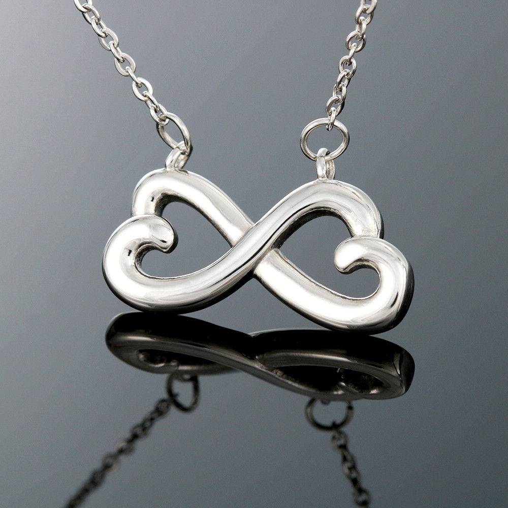 to my girlfriend infinity heart necklace