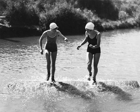 1940, Catherine Gauthier and Bette Berkeley [Betty Berkley]. Bette's amazing dexterity, poise, and acrobatic ability brought her fame and championships before she was eighteen years old.