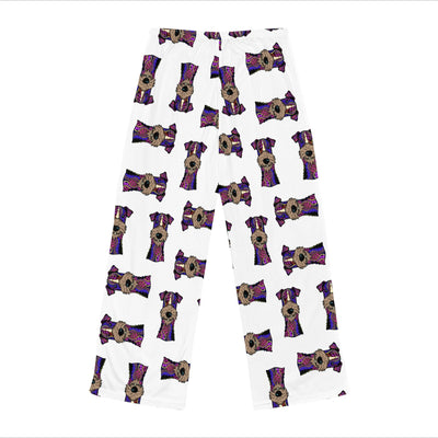 Schnauzer Design Pajama Pants For Women - Art by Cindy Sang - JillnJacks Exclusive