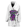 Boxer White Design Bathrobes for Women - Art by Cindy Sang - JillnJacks Exclusive