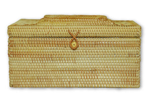 rattan rectangular tissue box cover