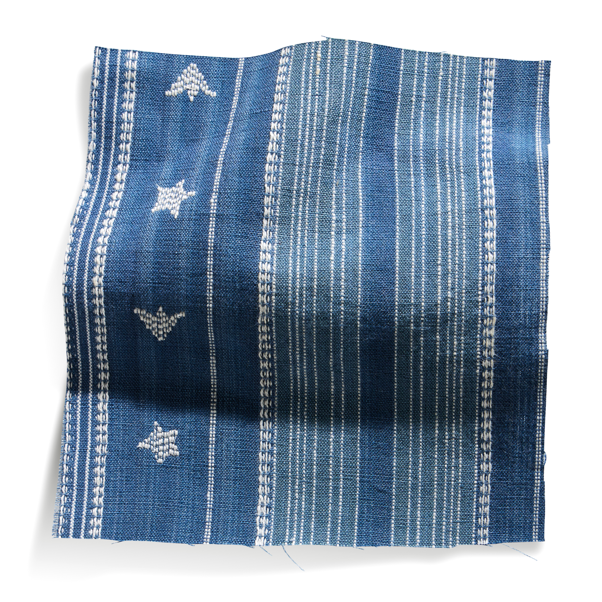 Rivka Reversible Square Necktop Novelty Blue Reversible fabric